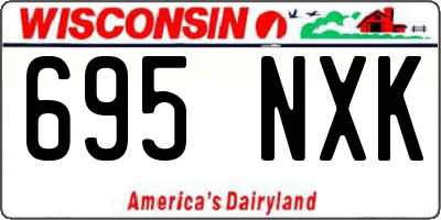 WI license plate 695NXK
