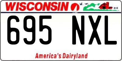 WI license plate 695NXL