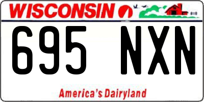 WI license plate 695NXN