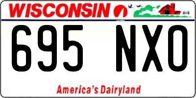 WI license plate 695NXO