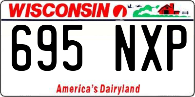 WI license plate 695NXP