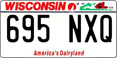WI license plate 695NXQ