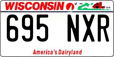 WI license plate 695NXR