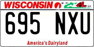 WI license plate 695NXU