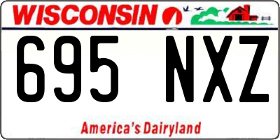 WI license plate 695NXZ
