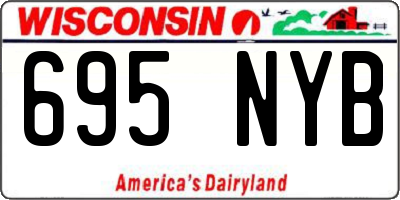 WI license plate 695NYB