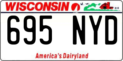 WI license plate 695NYD