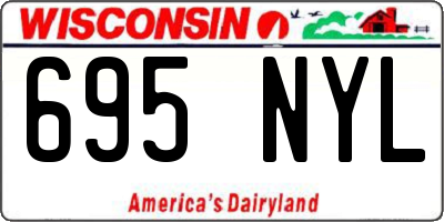 WI license plate 695NYL