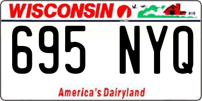 WI license plate 695NYQ