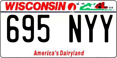 WI license plate 695NYY