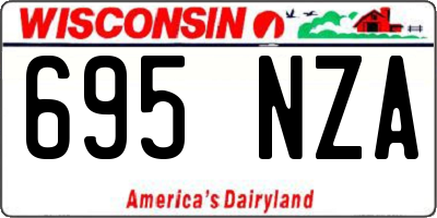 WI license plate 695NZA