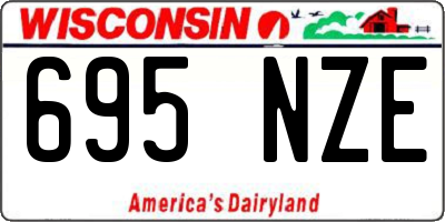 WI license plate 695NZE