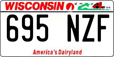 WI license plate 695NZF