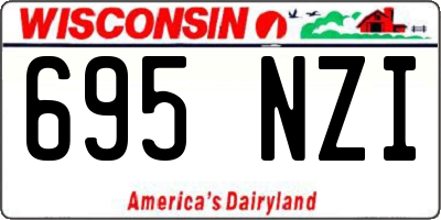 WI license plate 695NZI