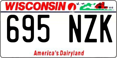 WI license plate 695NZK