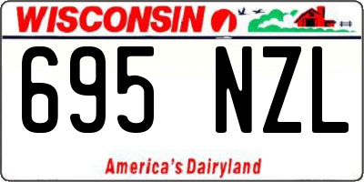 WI license plate 695NZL
