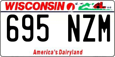 WI license plate 695NZM