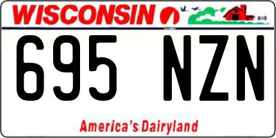 WI license plate 695NZN