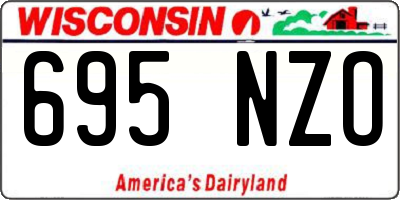 WI license plate 695NZO