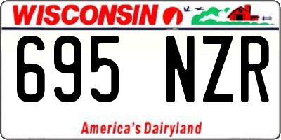 WI license plate 695NZR