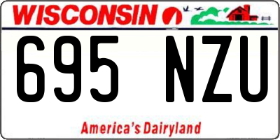 WI license plate 695NZU