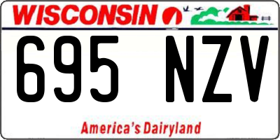 WI license plate 695NZV