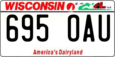 WI license plate 695OAU