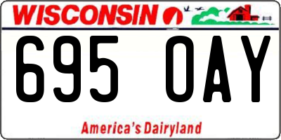 WI license plate 695OAY