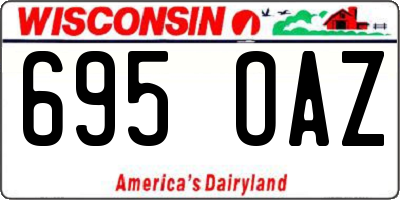 WI license plate 695OAZ