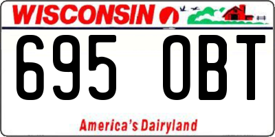 WI license plate 695OBT