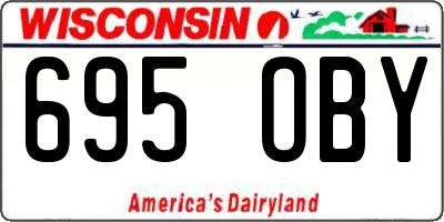 WI license plate 695OBY
