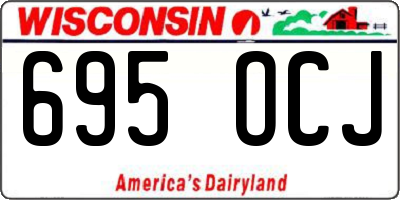 WI license plate 695OCJ