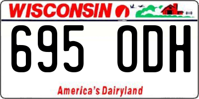 WI license plate 695ODH