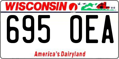 WI license plate 695OEA