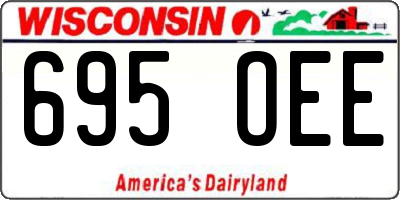 WI license plate 695OEE