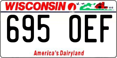 WI license plate 695OEF