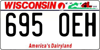 WI license plate 695OEH