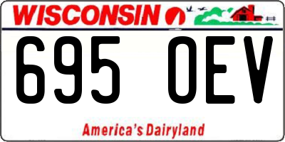 WI license plate 695OEV