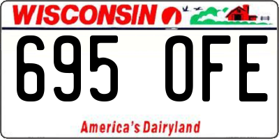 WI license plate 695OFE