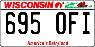 WI license plate 695OFI
