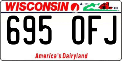WI license plate 695OFJ
