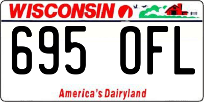 WI license plate 695OFL