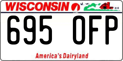 WI license plate 695OFP