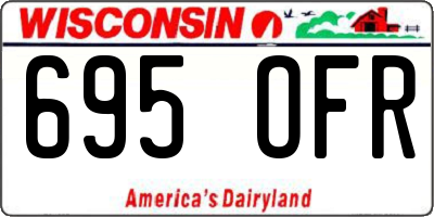 WI license plate 695OFR