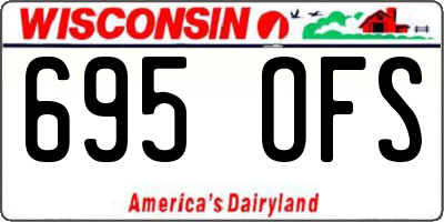 WI license plate 695OFS