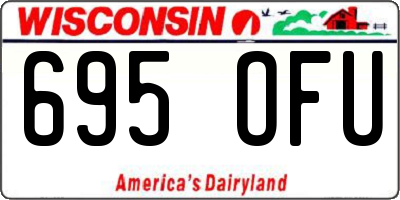 WI license plate 695OFU