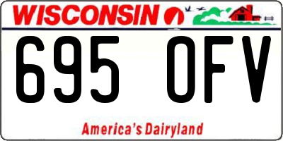 WI license plate 695OFV