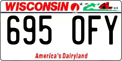 WI license plate 695OFY