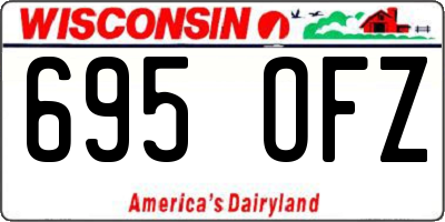 WI license plate 695OFZ