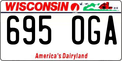 WI license plate 695OGA